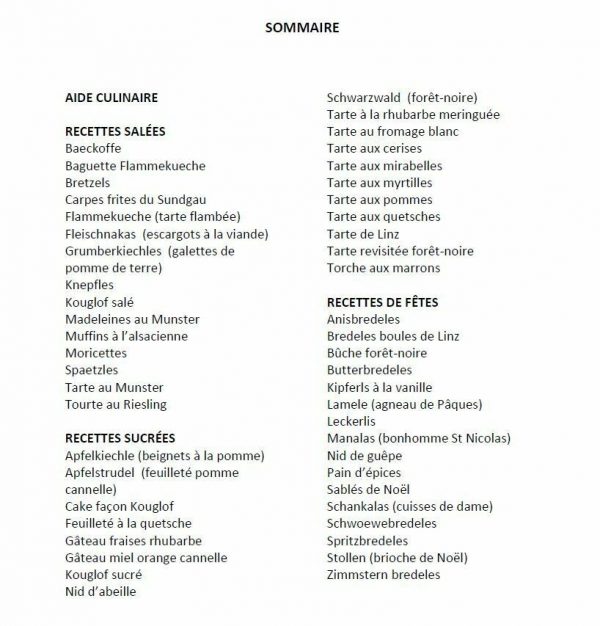 Livre 50 recettes alsaciennes sans gluten